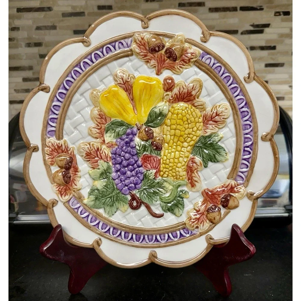 Fritz & Floyd Harvest Time Canapé Plate 9.5